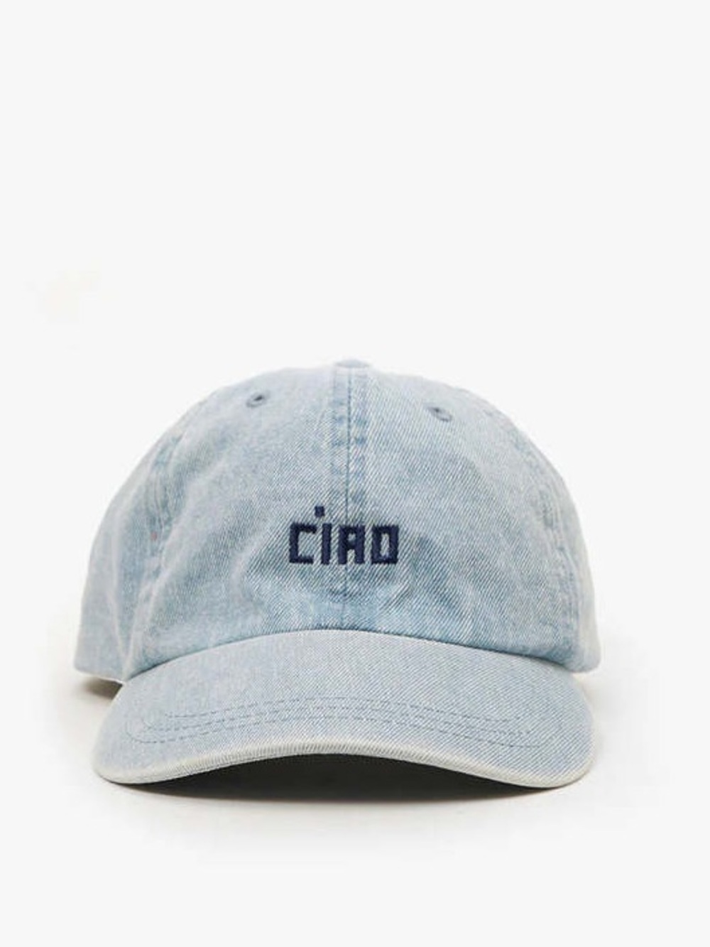 Clare V. Denim Ciao Baseball Hat